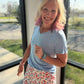 Patriotic Blooms Skort