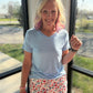 Patriotic Blooms Skort