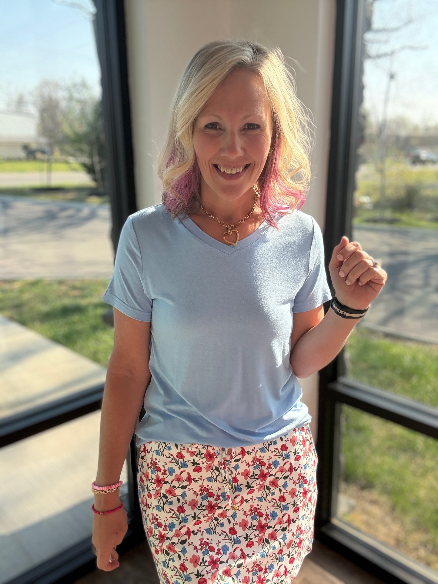 Patriotic Blooms Skort