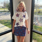 Red White and Boom Skort