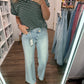 Criss Cross Wide Leg Jean