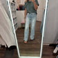 Criss Cross Wide Leg Jean