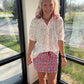 Sutton Button Up Top- Patriotic Stars