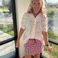 Sutton Button Up Top- Patriotic Stars