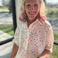 Sutton Button Up Top- Patriotic Stars