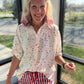 Sutton Button Up Top- Patriotic Stars