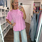 Slub Seam Top- Mauve