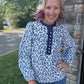 Navy Petals Blouse