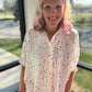 Sutton Button Up Top- Patriotic Stars