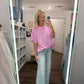 Slub Seam Top- Mauve