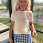 Shades of Blue Gingham Skort