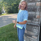 Simply Striped Tee- Blue