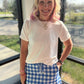 Shades of Blue Gingham Skort
