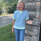 Simply Striped Tee- Blue