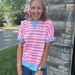 Simply Striped Tee- Pink