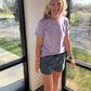 Denim Stretch Shorts