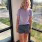 Denim Stretch Shorts