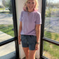 Denim Stretch Shorts