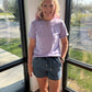 Denim Stretch Shorts