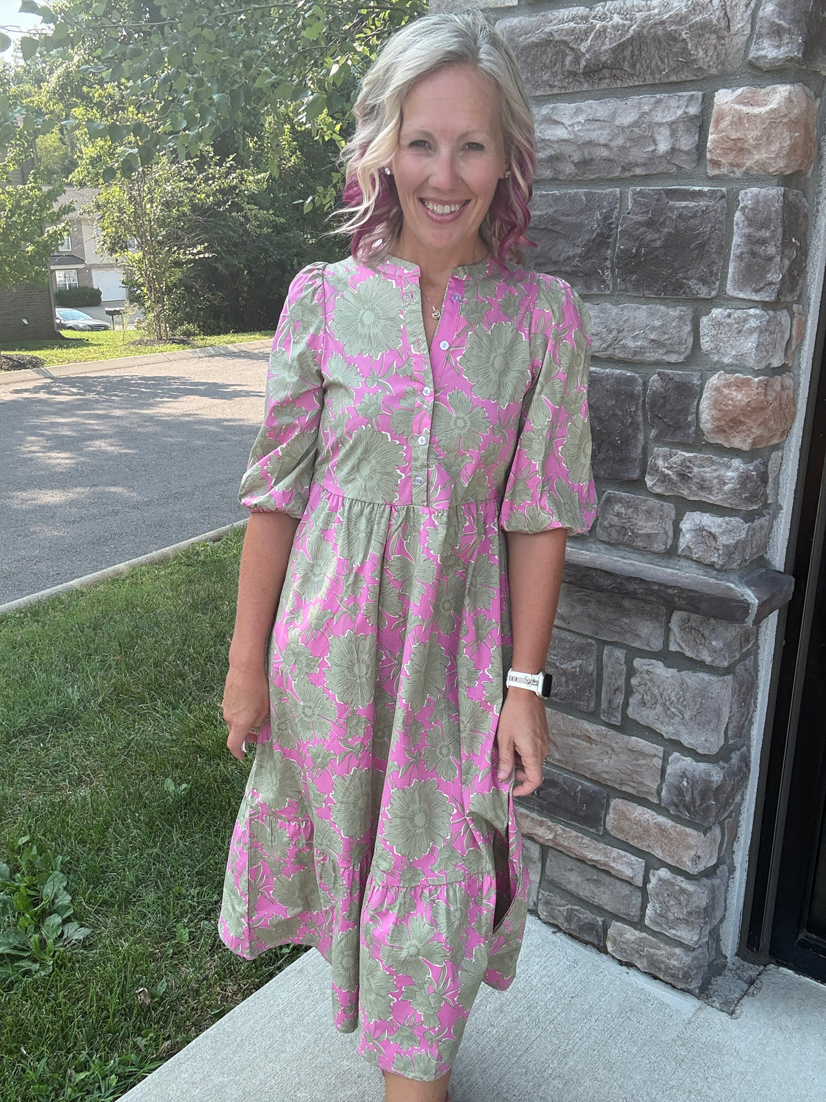 Flower Market Midi Dress