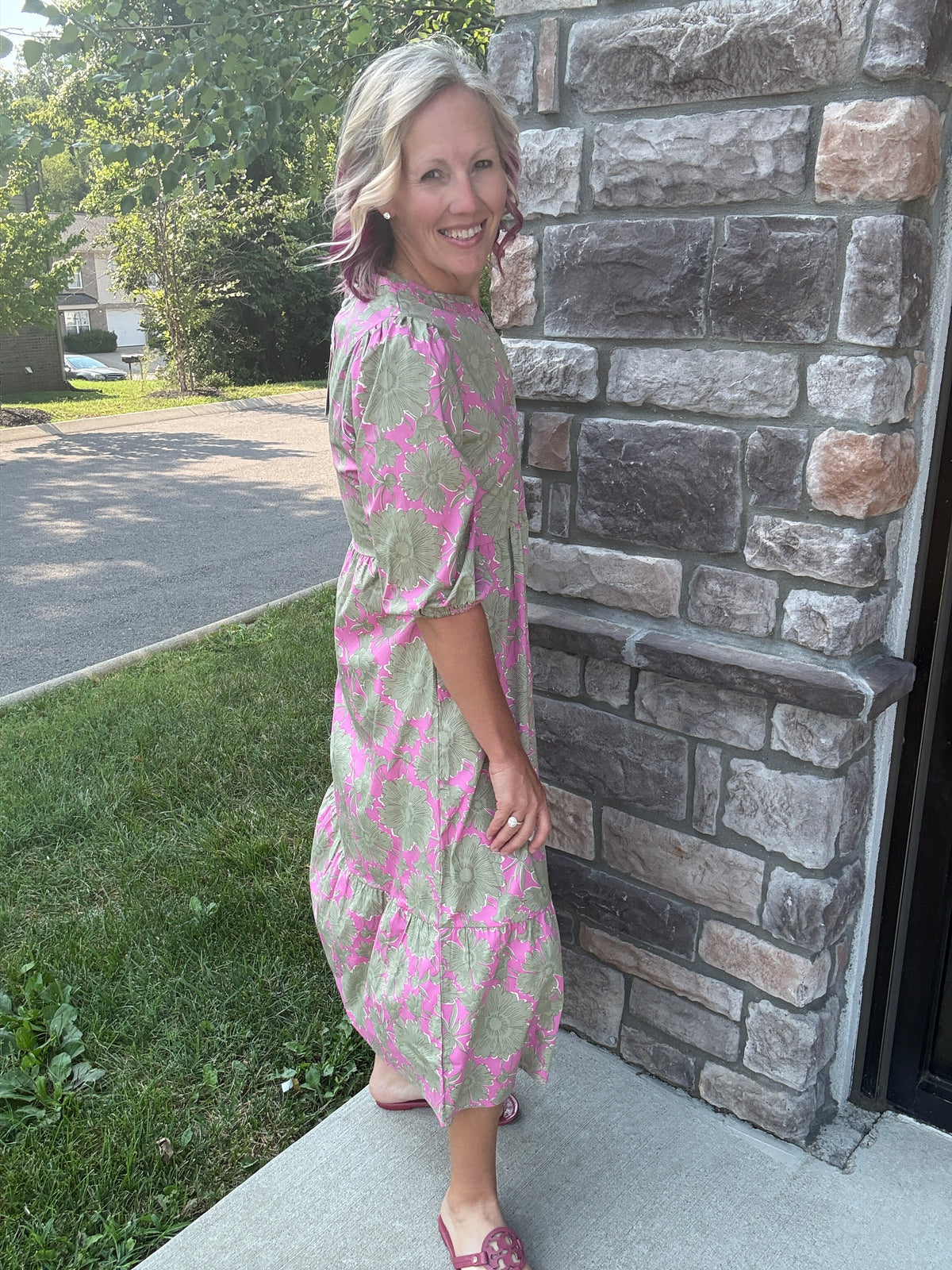 Flower Market Midi Dress