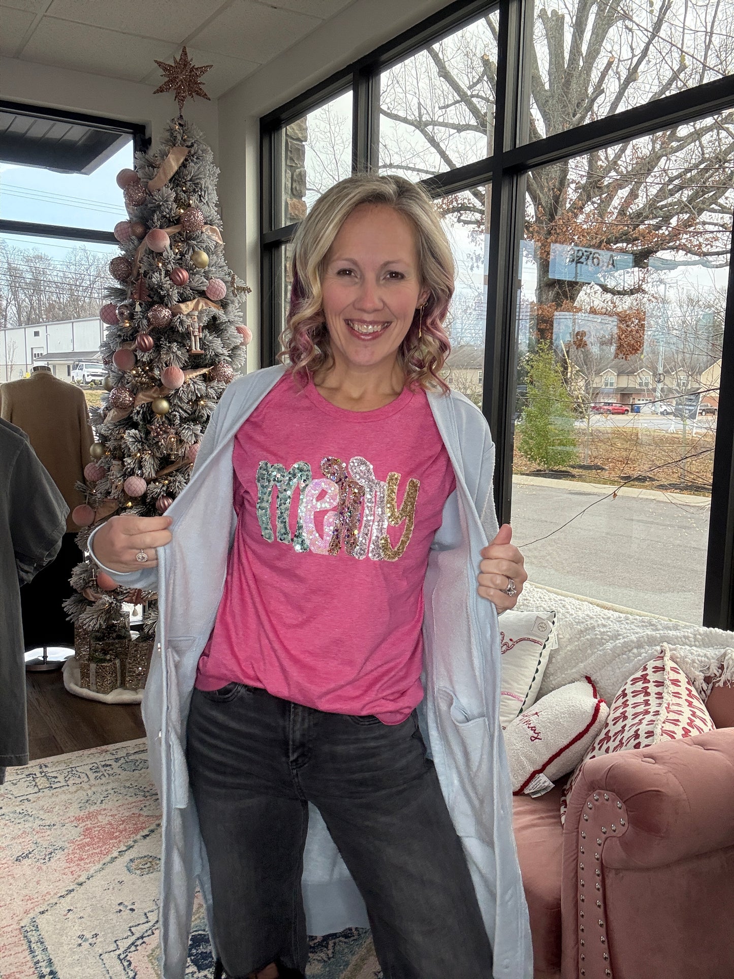 It's Friday Cardi- Baby Blue