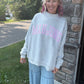 Mahjong Mockneck Sweatshirt- Pink