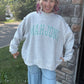 Mahjong Mockneck Sweatshirt- Green