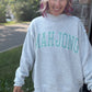 Mahjong Mockneck Sweatshirt- Green