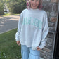 Mahjong Mockneck Sweatshirt- Green