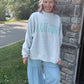 Mahjong Mockneck Sweatshirt- Green