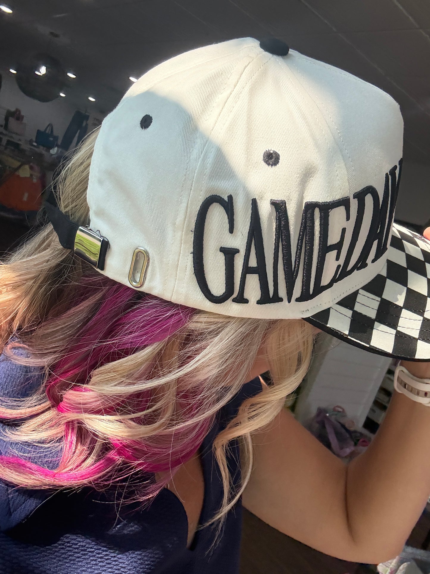 Game Day Checkered Hat