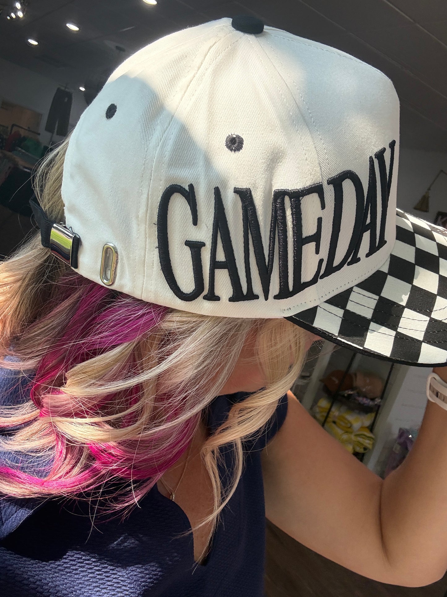 Game Day Checkered Hat