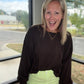 Breezy Back Long Sleeve- Espresso