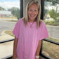 Slub Seam Top- Mauve