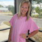 Slub Seam Top- Mauve