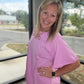 Slub Seam Top- Mauve
