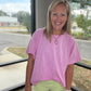 Slub Seam Top- Mauve