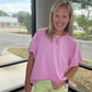 Slub Seam Top- Mauve