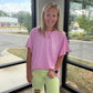 Slub Seam Top- Mauve