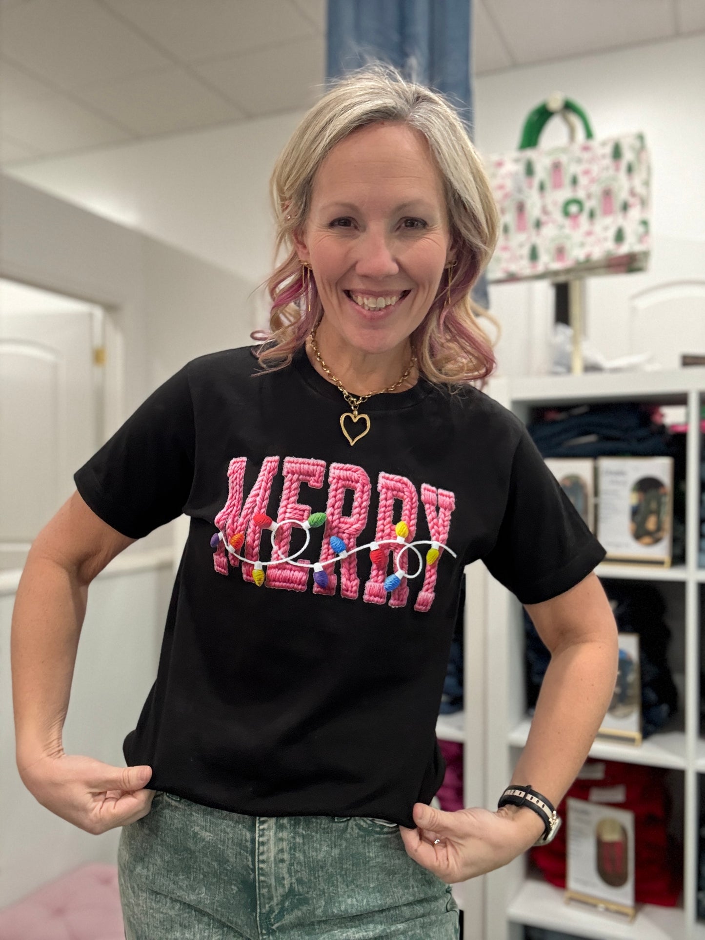 Merry & Bright Yarn Tee