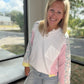 Lavender Lime Floral Top