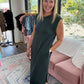 Dream Butter Knit Dress- Forest Green