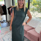 Dream Butter Knit Dress- Forest Green