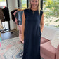 Dream Butter Knit Dress- Navy