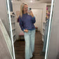 Navy & Stripe Criss Cross