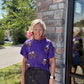 Sideline Sparkle Top- Purple