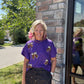 Sideline Sparkle Top- Purple