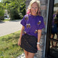 Sideline Sparkle Top- Purple