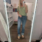 Wide Leg Cuff Jean